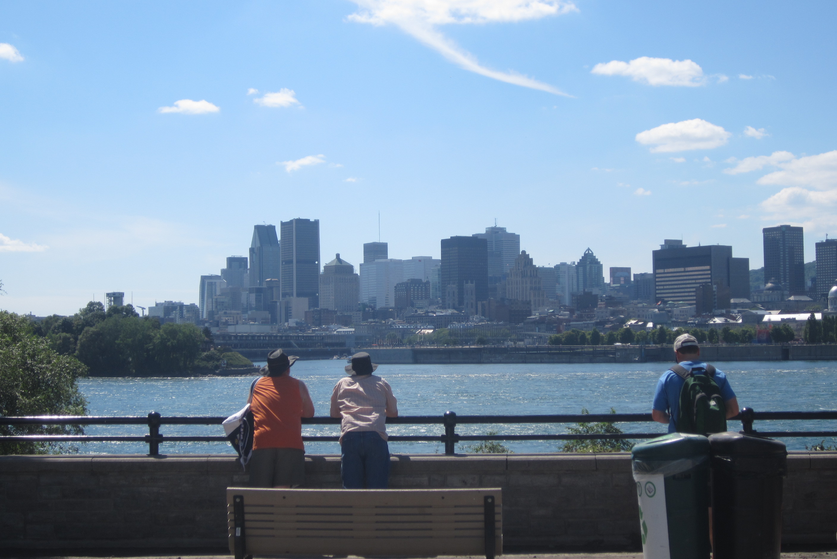 < La vue depuis le Festival Osheaga >